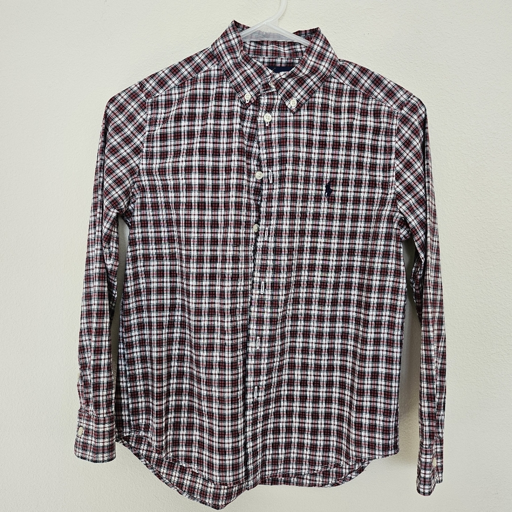 Ralph Lauren Boys Button Down SZ M